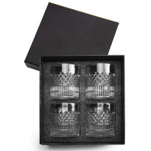 Whiskey glass of 4 cups gift set