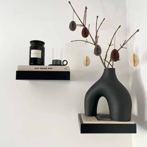 Modern simple black and white ceramic vase ornaments - Image 2