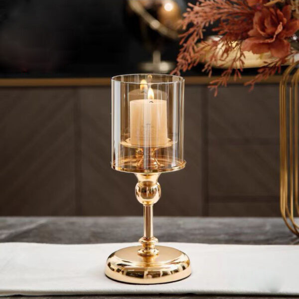 Light luxury glass candle holder ornaments - Image 3