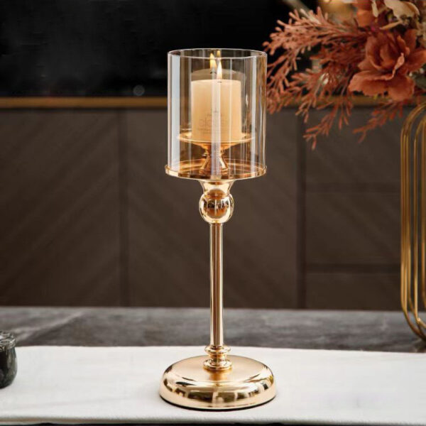 Light luxury glass candle holder ornaments - Image 4